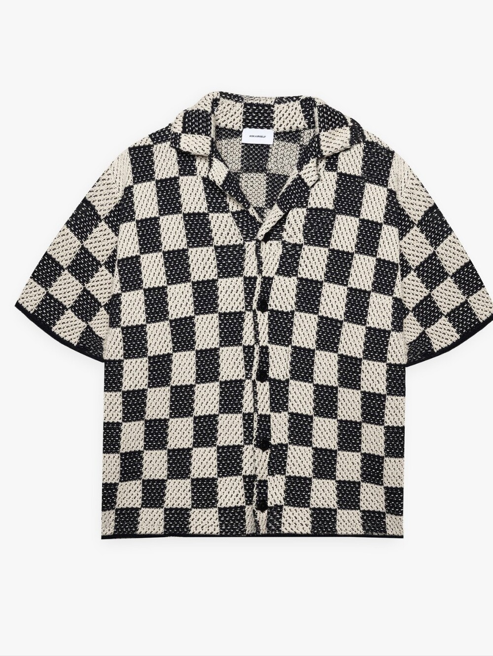 AskUrself Checkered Crotchet Shirt Size M